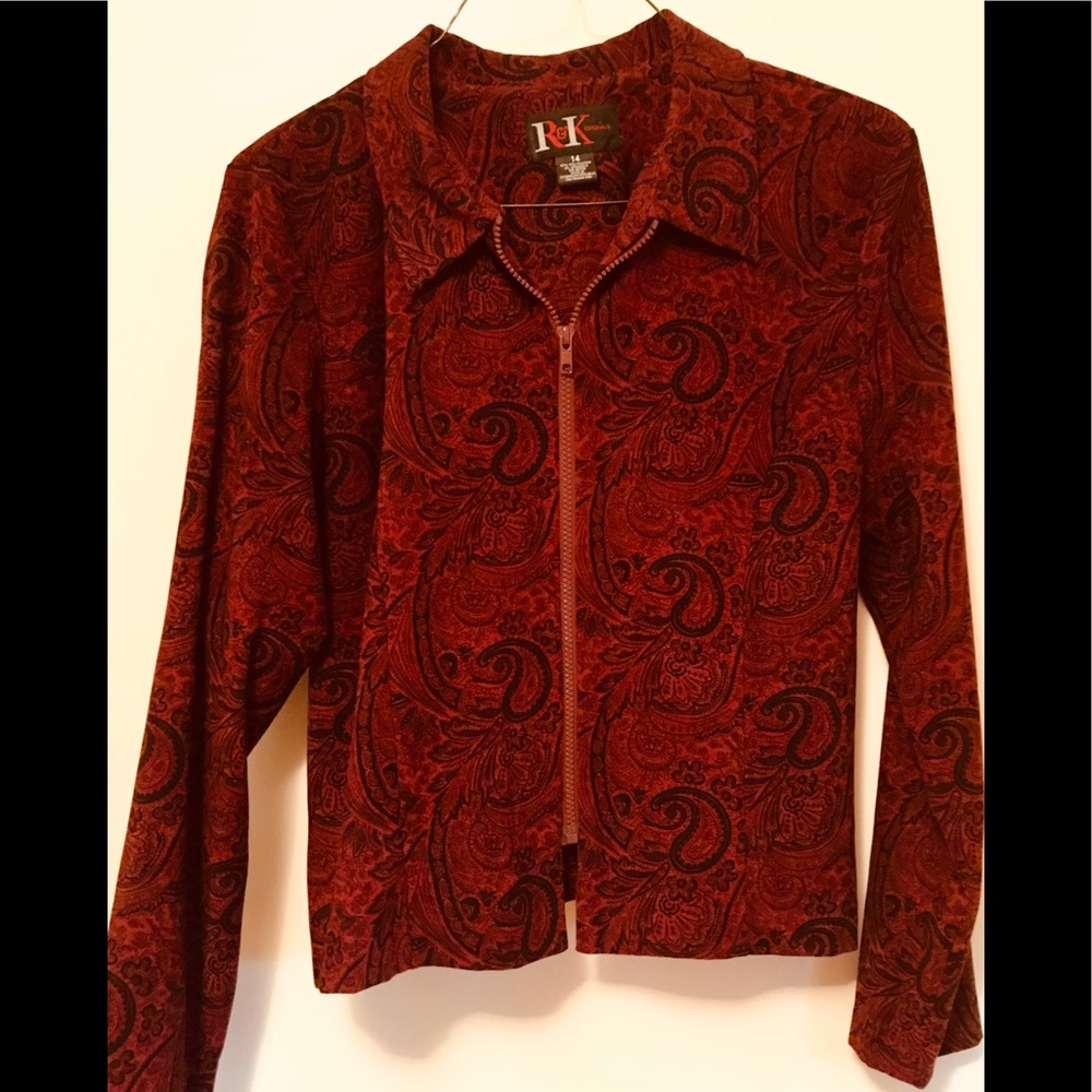 Red and black jacket